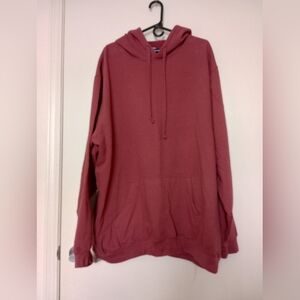 NWOT! King Size Big & Tall 3XLT Unisex Dusty Pink Mauve Hoodie Sweatshirt